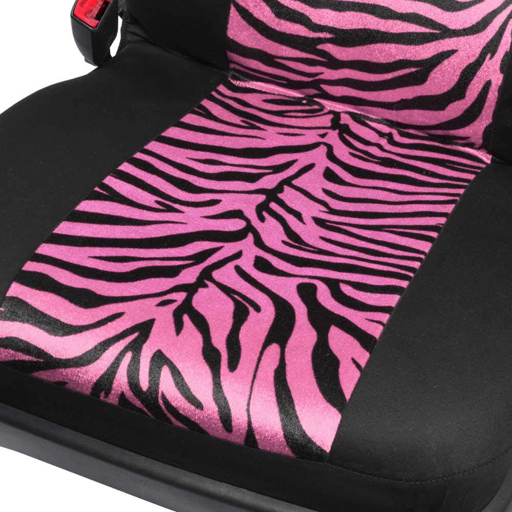 Carxs Zebra Print Car Seat Covers Full Set, Includes Matching Seat Belt Pads And Steering Wheel Cover, Two-Tone Animal Print Hot