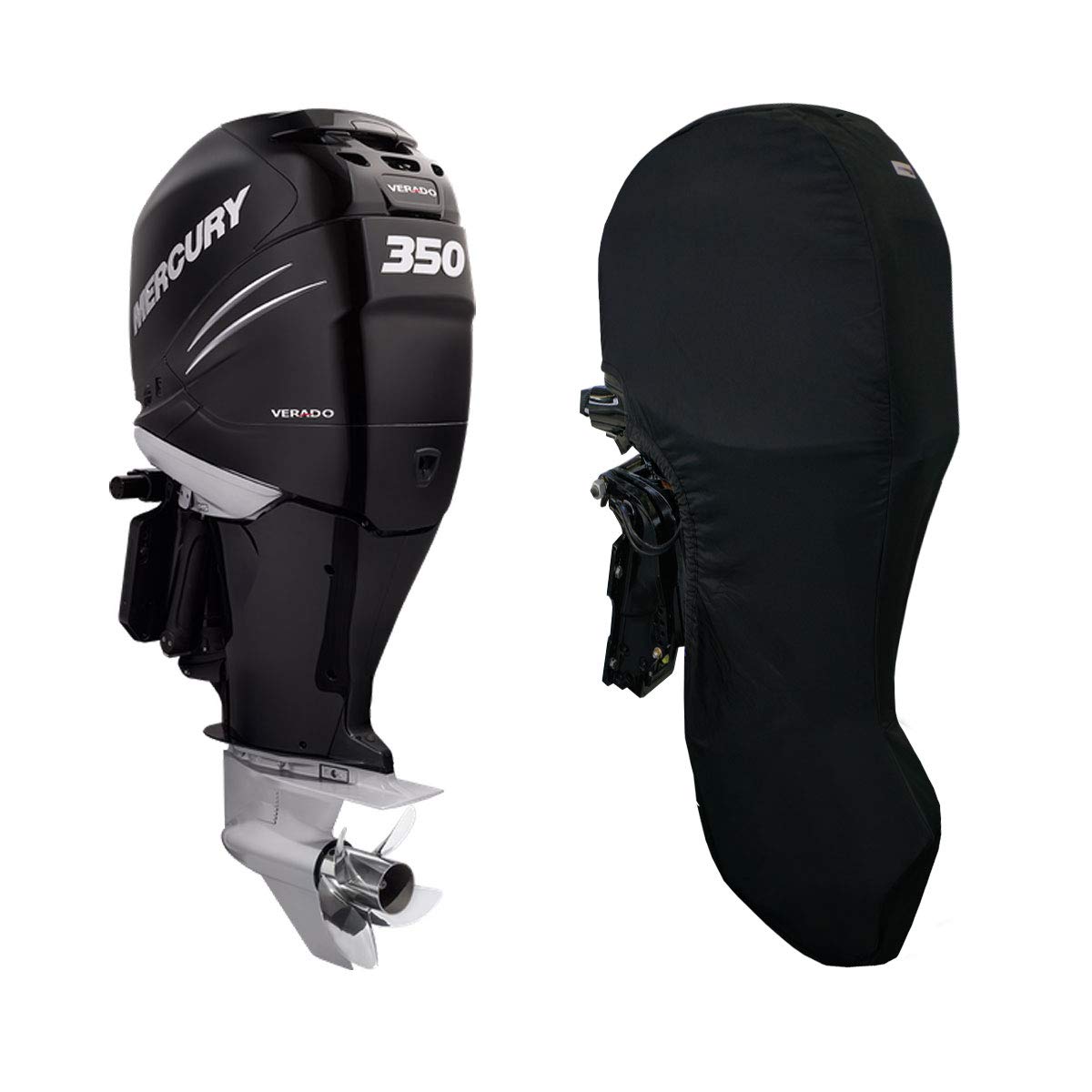 Oceansouth Custom Fit Full Covers For Mercury Outboard Engine (200-400Hp Verado 6Cyl 2.6L (From 2005 Up To 2021), Leg Length:30'