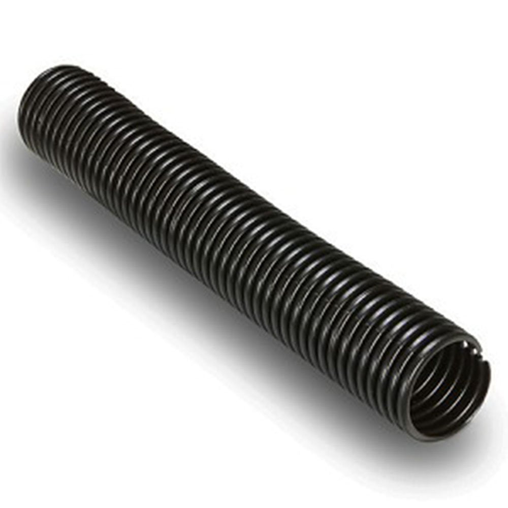 Electriduct 2'' Split Nylon Wire Loom Tubing Corrugated Slit Flexible Conduit - 50 Feet - Black