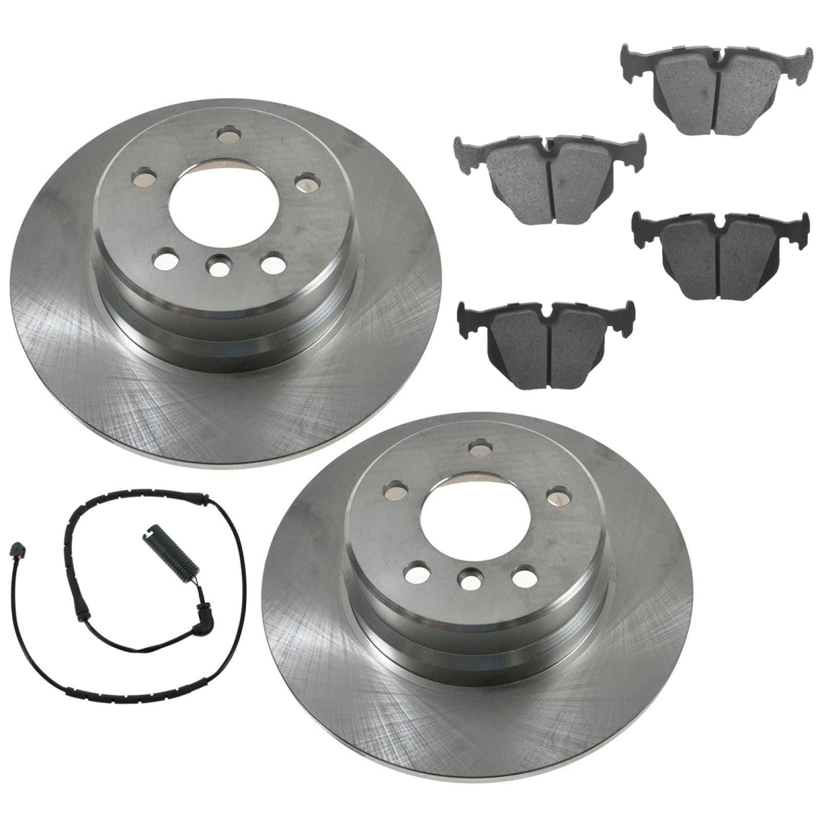 Trq Rear Semi Metallic Disc Brake Pads & Rotor Kit Set For Bmw X5 Suv Truck