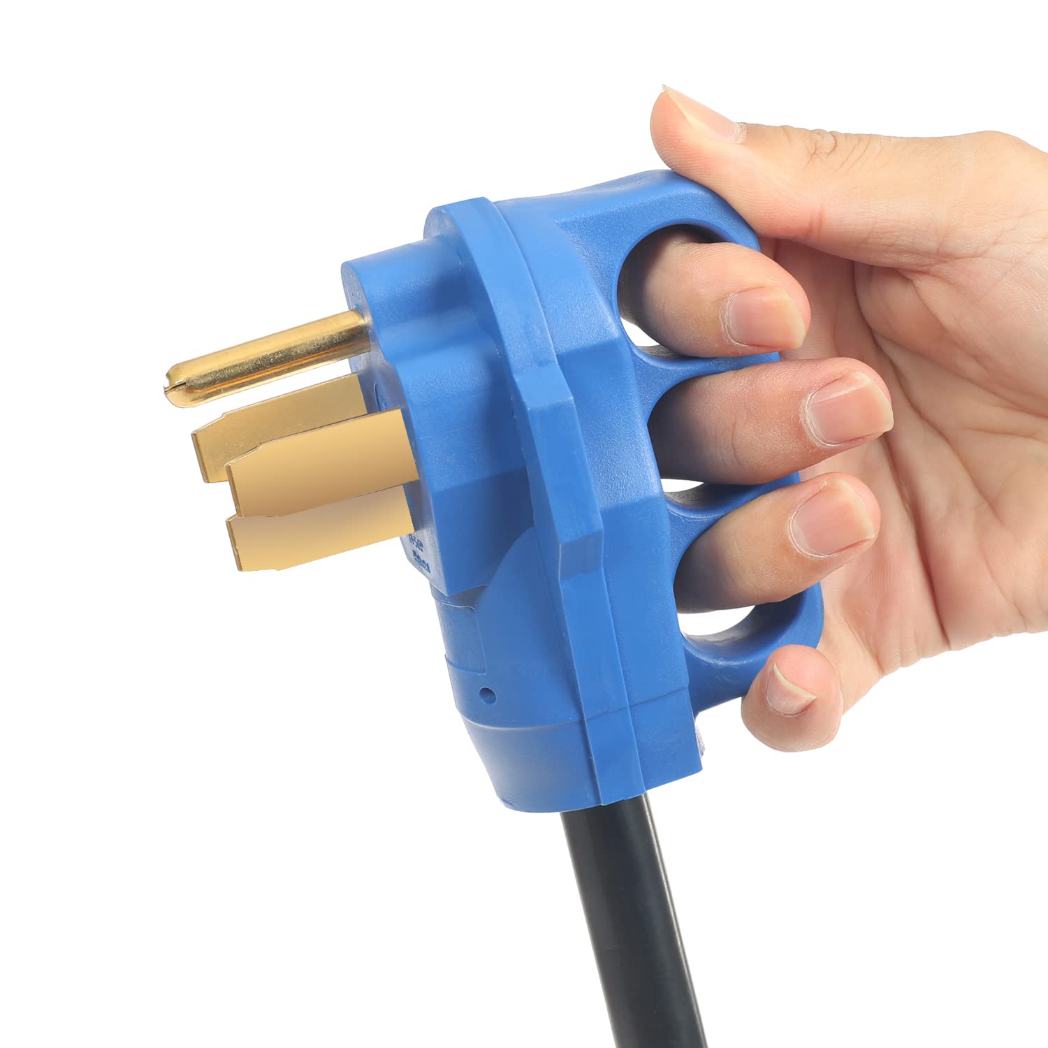 Rv Plug Adapter 50 Amp To 30 Amp,Nema 14-50P To Tt-30R Power Cord Adapter For Rv Parks Campgrounds 50 Amp Shore Power,Load Up To 30 Amp 125V 3750W,10/3 Awg 4-Prong Extension Cord,12 Inch (50M30F)