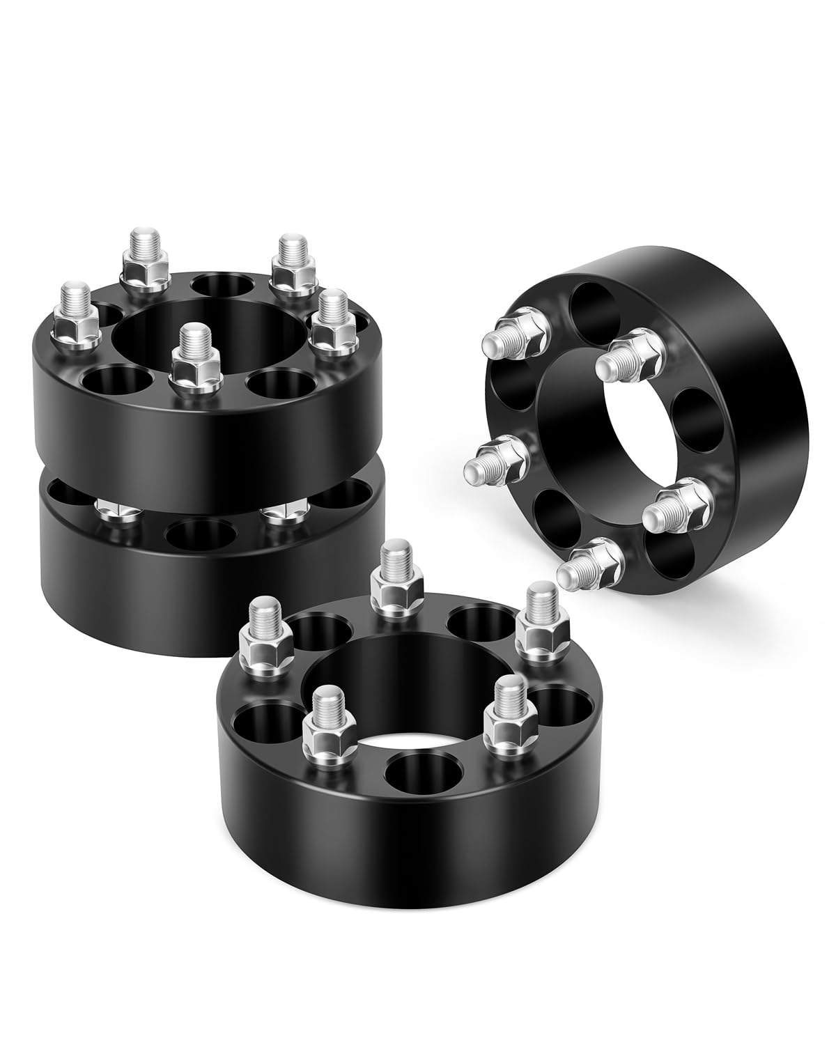 5X4.5 Wheel Spacers For Xj Kj Kk Tj Zj Kj Kk, Dynofit 4Pcs 5X114.3 2''(50.8Mm) 80.5Mm 1/2-20 Studs Forged 5 Lugs Wheel Spacer Fo
