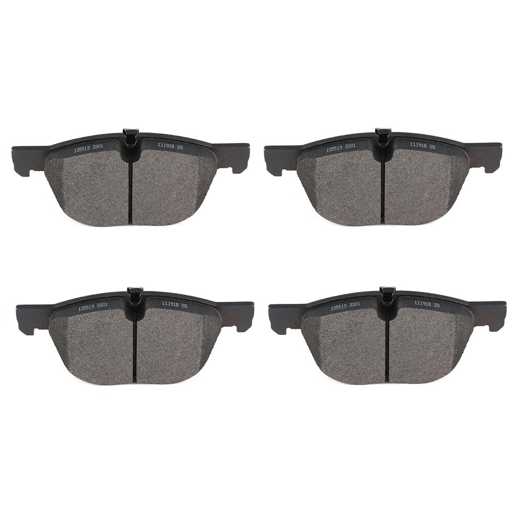 Cciyu D1294 Front Semi-Metallic Disc Brake Pads Kit For Bmw X4 2016-2017,For Bmw X5 2007-2017,For Bmw X6 2008-2017 4Pcs, 105519-