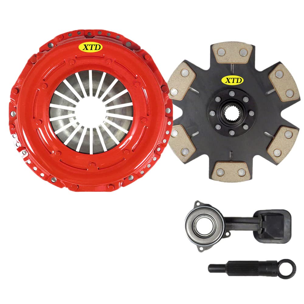 Amc Stage 4 Riged Clutch Kit Compatible With 2000 2001 2002 2003 2004 Ford Focus S2, Se, Zts, Ztw, Zx3, Zx5 2.0L Dohc W/Slave Cylinder