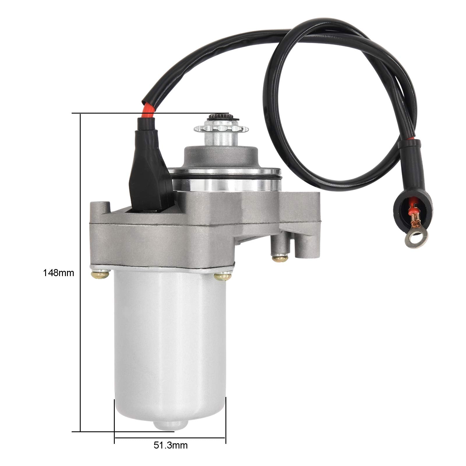 Starter For 125Cc 110Cc 100Cc 90 Cc 70Cc 50Cc Atv Dirt Bike Pit Bike Dune Buggy Sandrail Quad 4 Wheelers Ssr Roketa Tao Tao Coolster Jonway Sunl Go Karts,3 Bolt Electric Starter Motor With Line