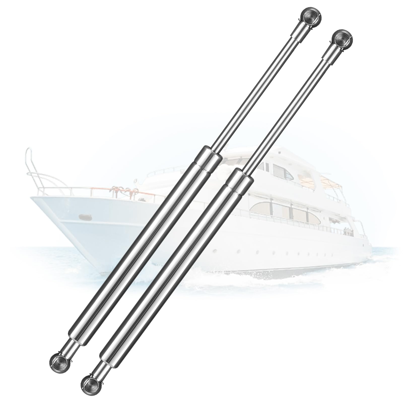Arana 15 Inch 20Lb Stainless Steel Gas Struts Spring Prop, 2 Pcs C16-15064 Gas Shock 15'' Lift Support Marine Gas Struts For Boa