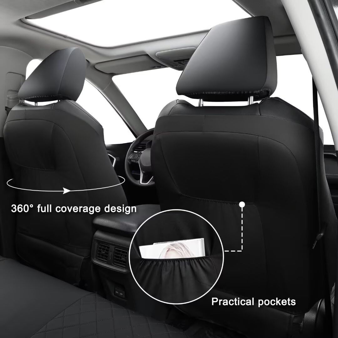 GIANT PANDA Custom Fit 2 Pack Front Car Seat Covers Fit for Toyota Corolla 2020 2021 2022 2023 2024 2025 Corolla Hybrid (LE,SE,X