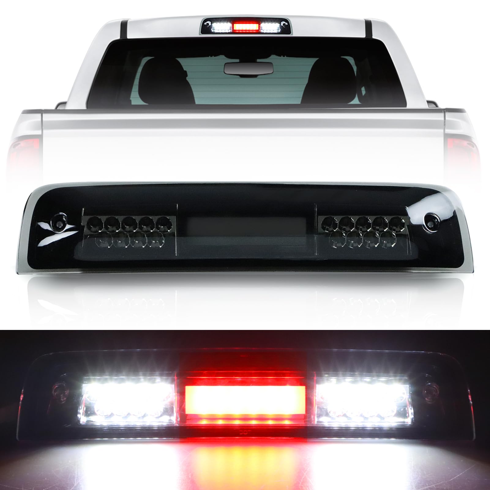 Led Third Brake Light Fits For Dodge Ram 1500 2009-2017, For Dodge Ram 2500 3500 2010-2017, High Mount Stop Light Center Mount B