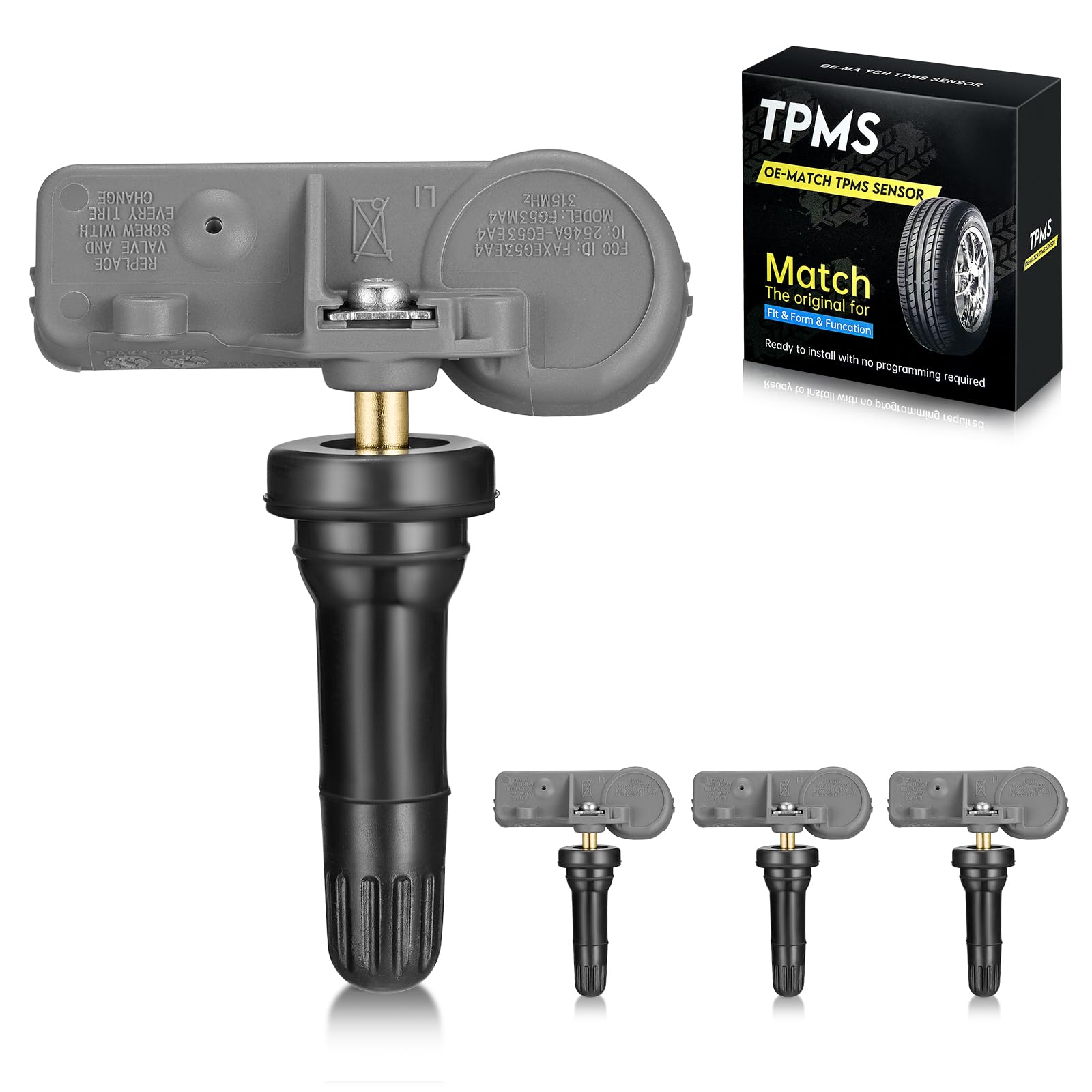 BDFHYK 315MHz TPMS Sensor Compatible with Chevy GMC Buick, Compatible with Cadillac Pontiac SAAB, Tire Pressure Monitoring Syste