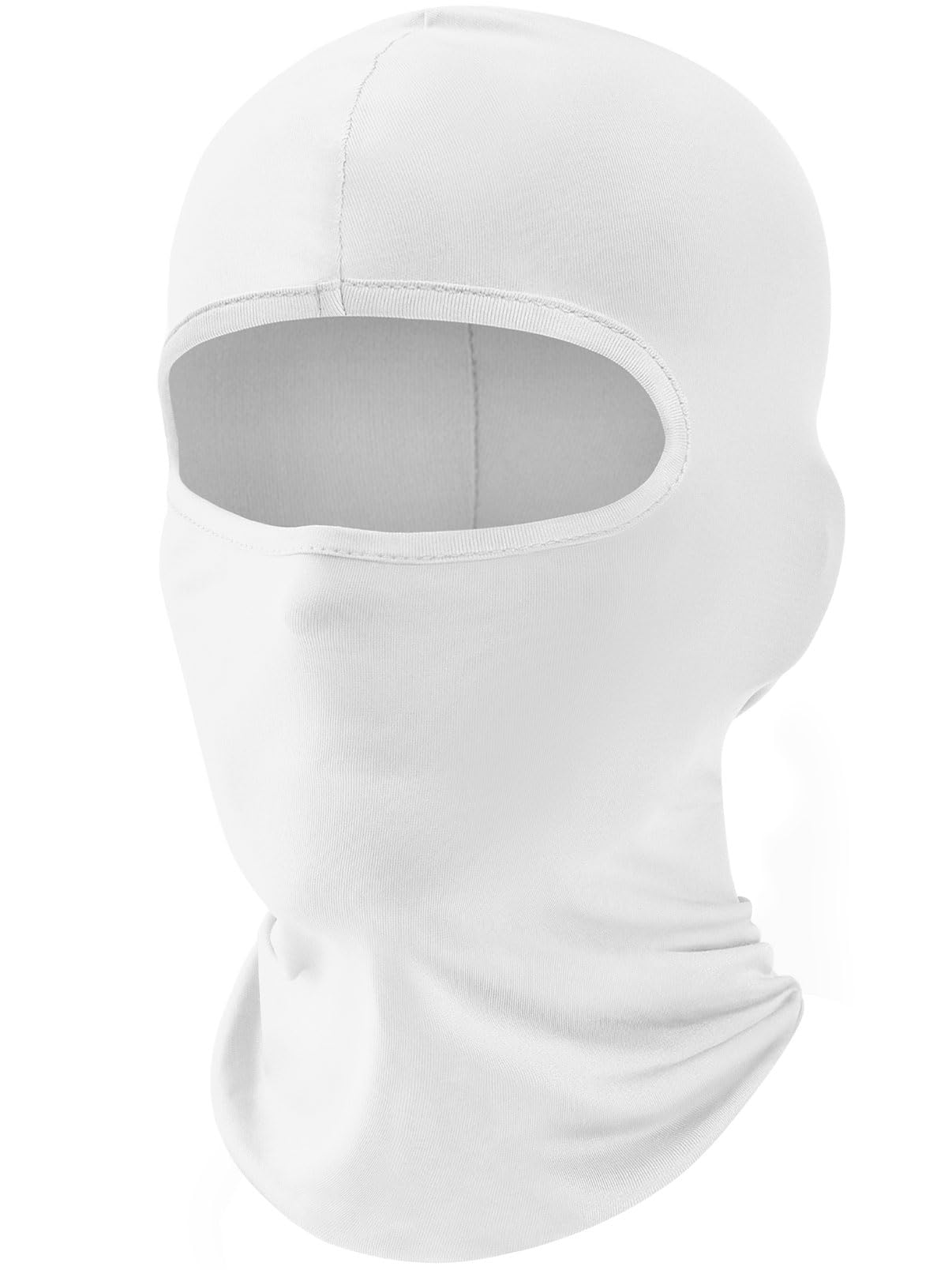 Fuinloth Full Face Mask For Bikers,Balaclava Uv Protection Helmet Fase Cover For Men/Women White