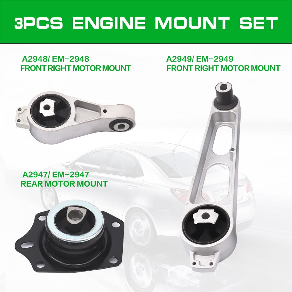 Engine Motor Mount Compatible With 2000-2002 Chrysler Neon 2001-2010 Pt Cruiser 2000-2005 Dodge Neon 2000-2005 Plymouth Neon 200