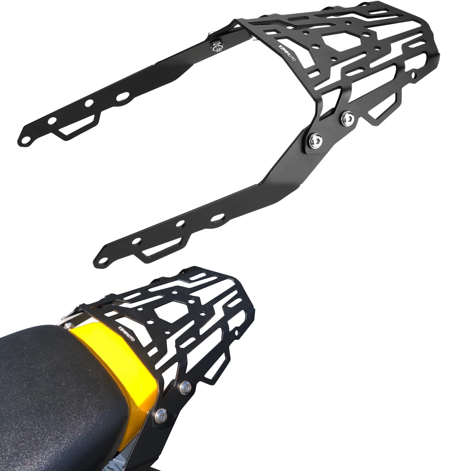 Kemimoto Compatible With Grom 2022 2023 2024 Rear Rack Luggage Storage Rack Carrier Grom 2022+ Rear Tail Storage Rack Cargo Endu