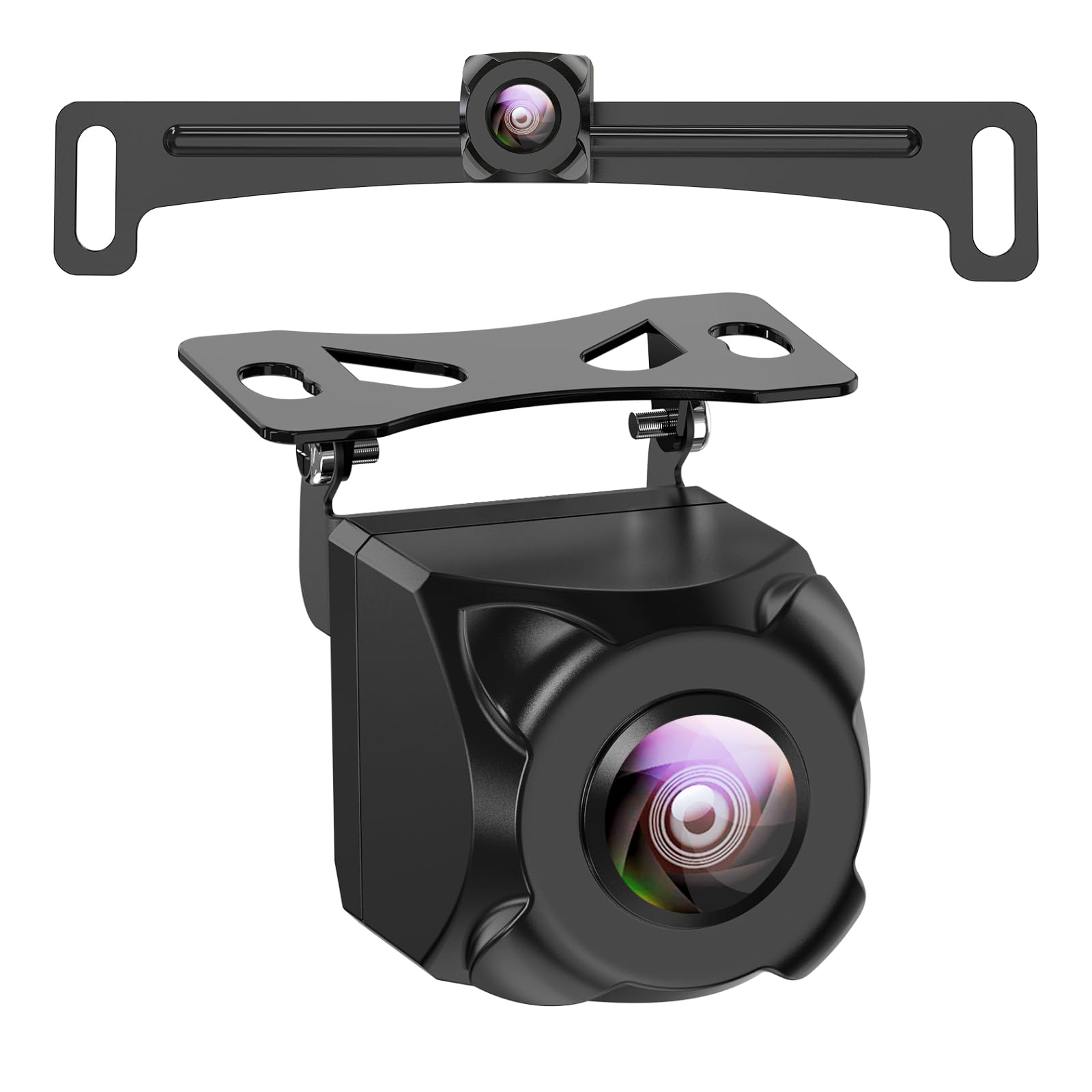 Car Backup Camera, 170 Degree Wide Angle Rear View Camera, Hd Night Vision Reverse Camera, Ip69K Waterproof License Plate Backup
