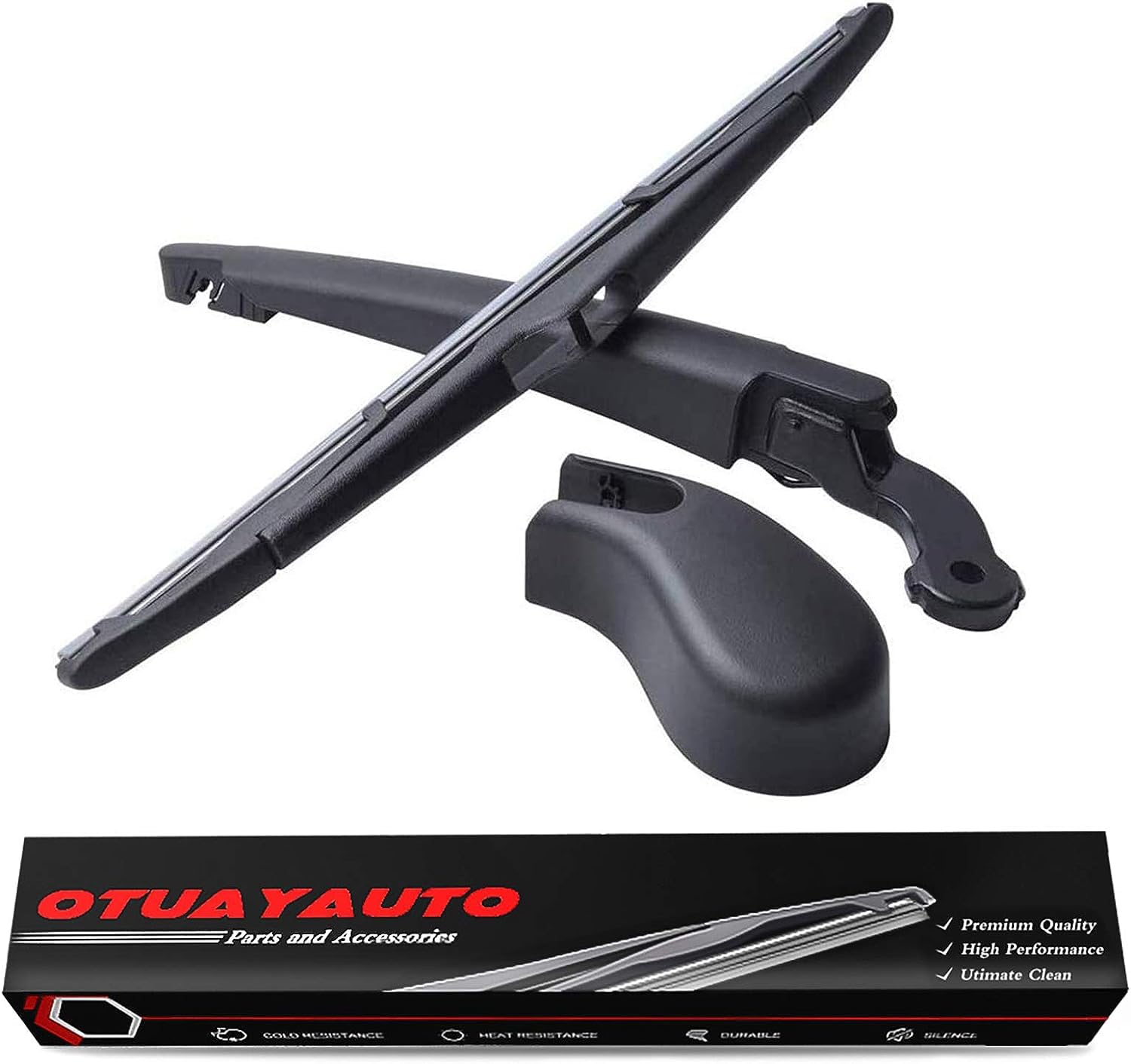 Otuayauto Replacement For Ford Focus 2012-2018 Rear Windshield Back Wiper Arm Blade Set Oem Cv6Z-17526-C