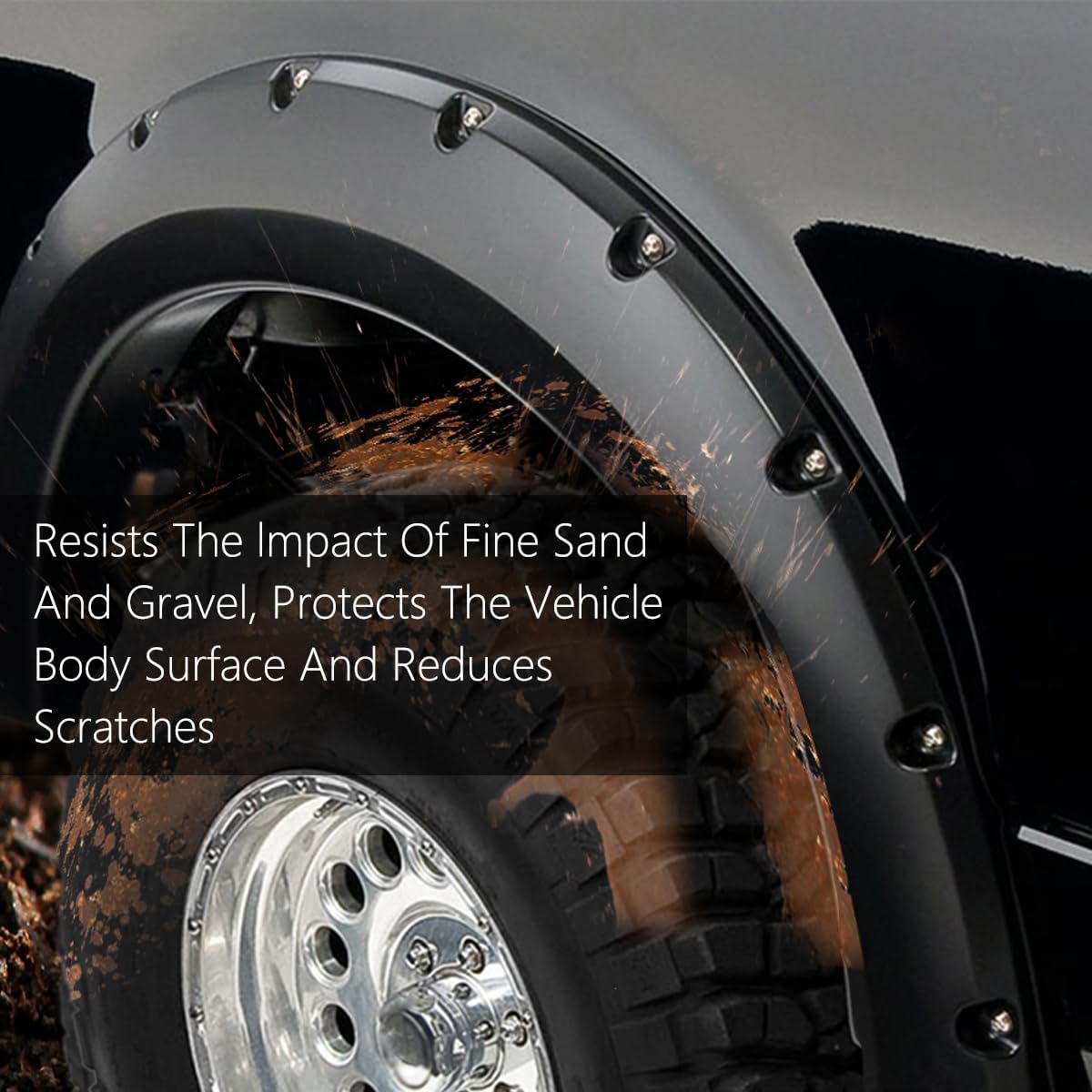 G-Plus Pocket Riveted Fender Flares Compatible With Ford F150 Styleside Models Only 2015-2017 67.0 '' 78.8 '' 97.4 '' Bed (Not F