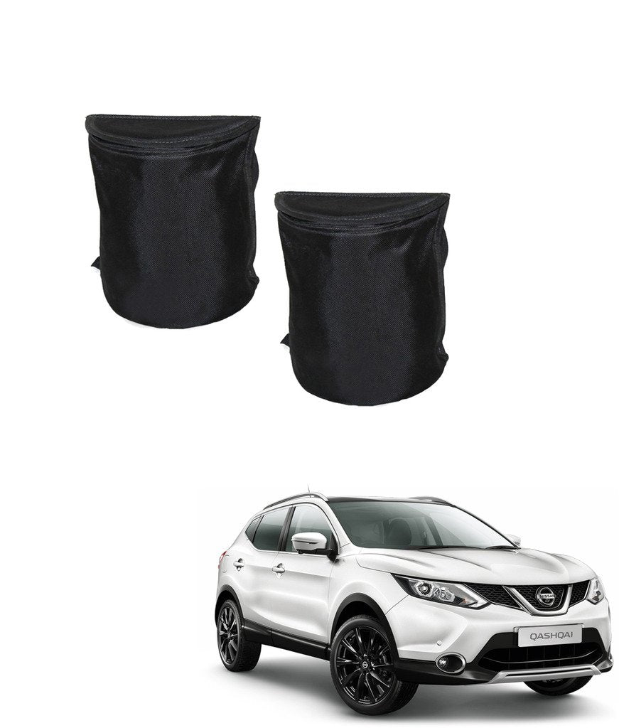 Kozdiko Semi Cylindrical Car Dustbin Set of 2 Pcs for Nissan Qashiqai