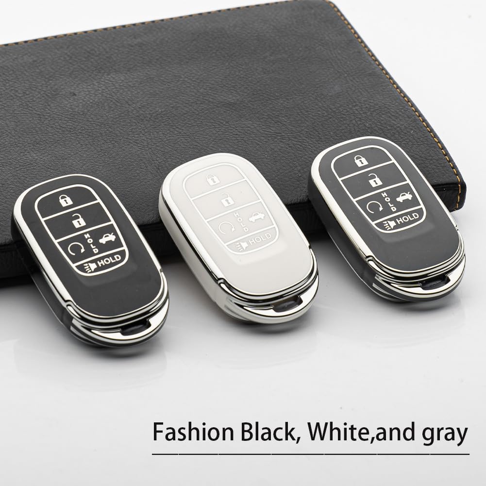 Tautrophen Key Fob Cover Fit For Honda 2023 2024 Civic Accord Pilot Hrv Crv Odyssey Smart Key