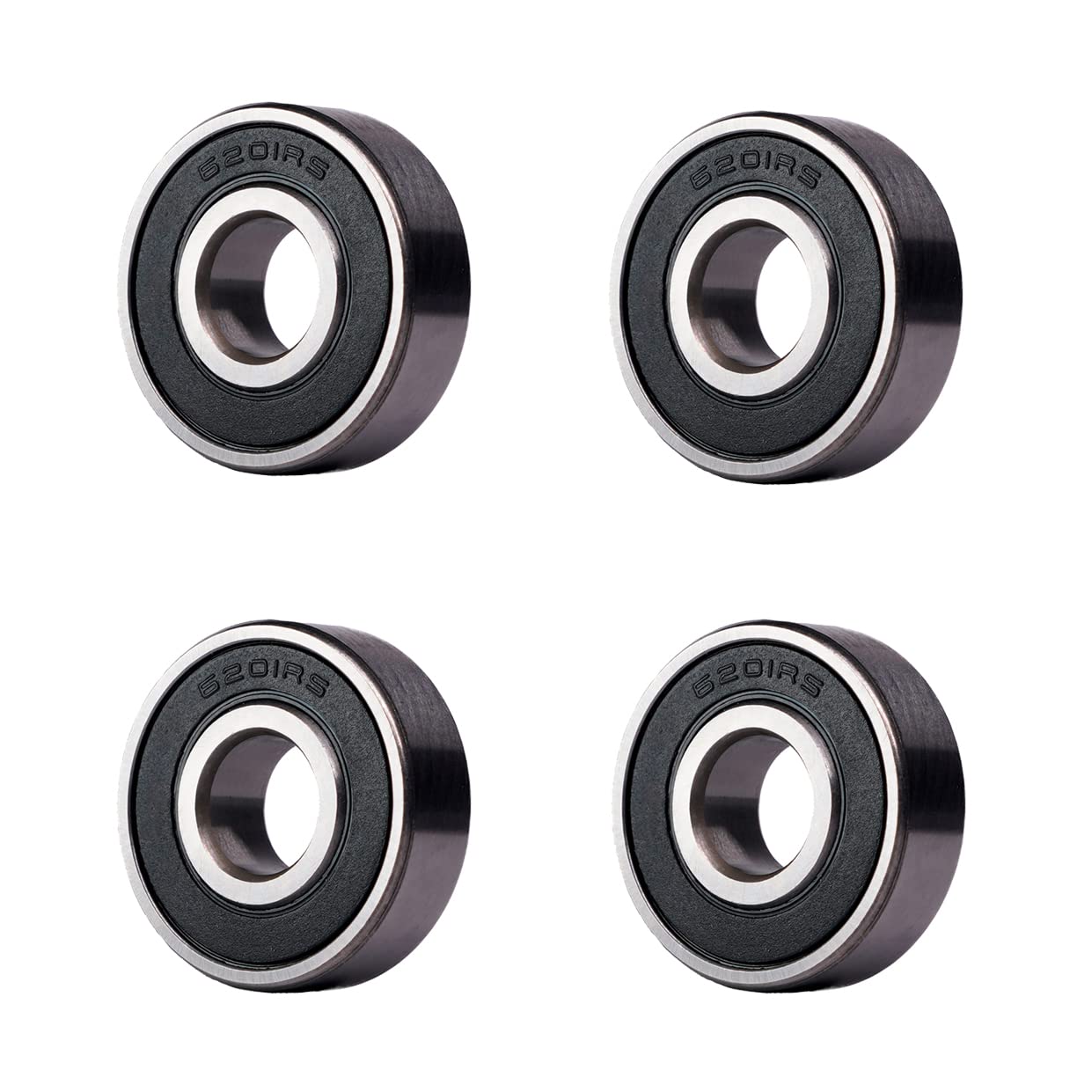 JMCHstore 4 Racing Wheel Bearing w/Grease for Baja 97cc Doodle Bug Mini Bike,Coleman CT100U RB100, Motovox MBX10 Front & Rear Wh