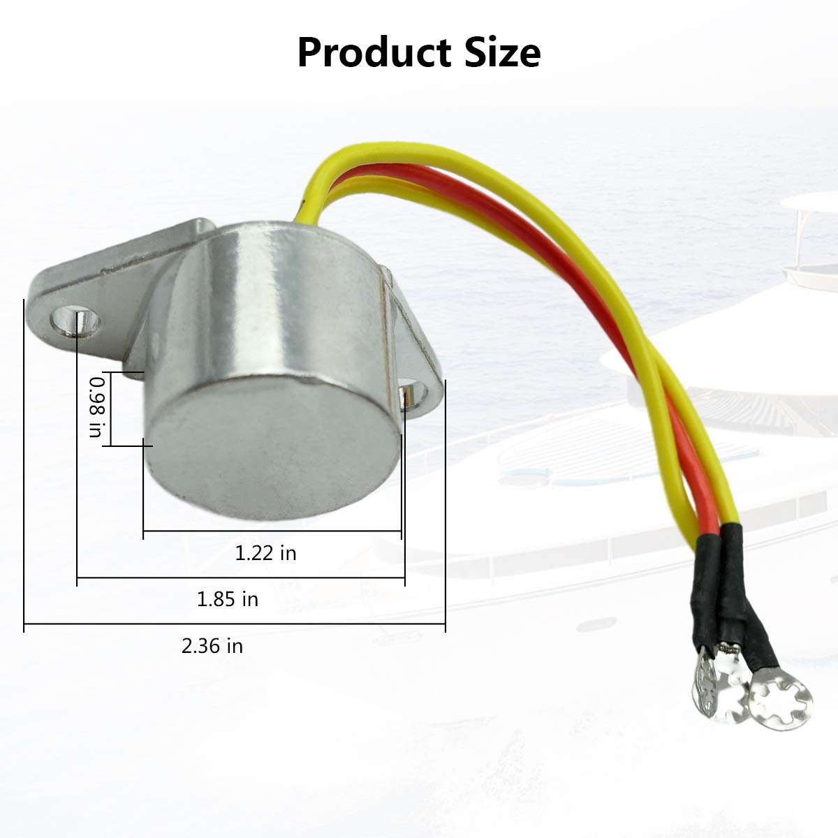 Outboard Rectifier 3 Wires Fits For 1980-2001 Johnson Evinrude 15 60 65 75 85 88 9.9 90 100 110 112 115 140 150 175 200 235 Hp,