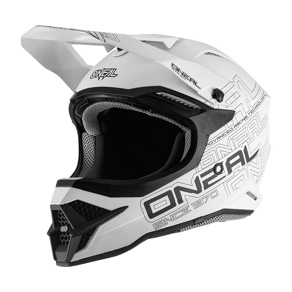 O'Neal - 0627-011 3 Series Unisex-Adult Off-Road Helmet (Flat White, Xs)