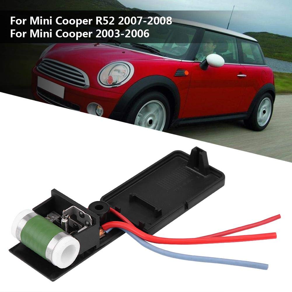 Car Engine Blower Fan Resistor, Keenso Engine Cooling Fan Motor Resistor 17117541092R For R50 R52 R53 2003-08