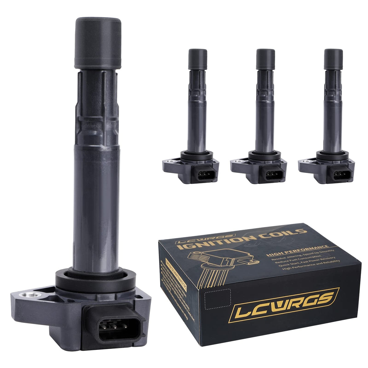 Set Of 4 Ignition Coil Packs Fits For L4 1.7L Honda Civic 2001 2002 2003 2004 20 WBCARB09T36TH9T