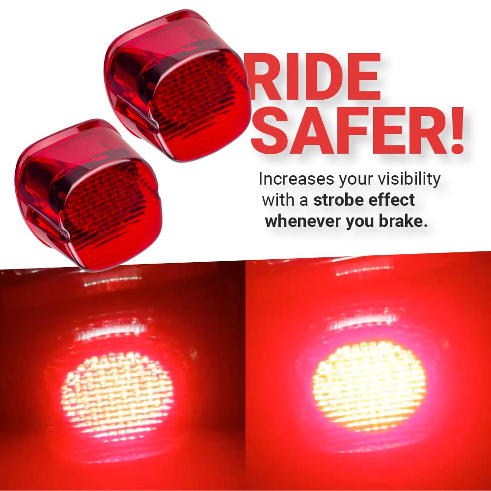 Eagle Lights Flashing Strobe Led Tail Brake Light Kit For Harley Davidson Tri Glide Models