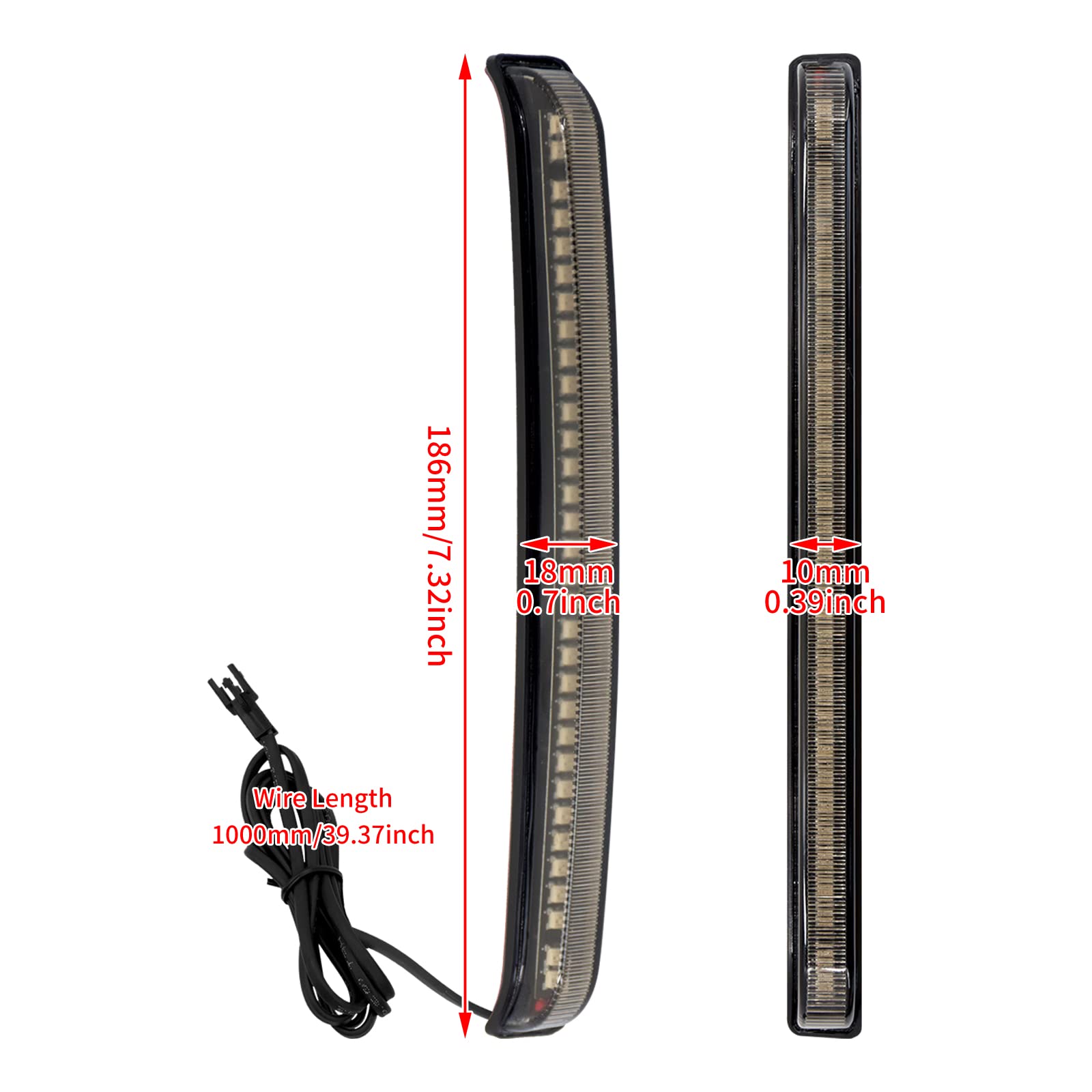 Hcmotorku Motorcycle Led Saddlebag Tail Light Running Brake Sequential Turn Signal Lamp Fit For Harley Touring Street Gilde Road King Road Gilde Electra Glide Ultra Limited 2008-2013