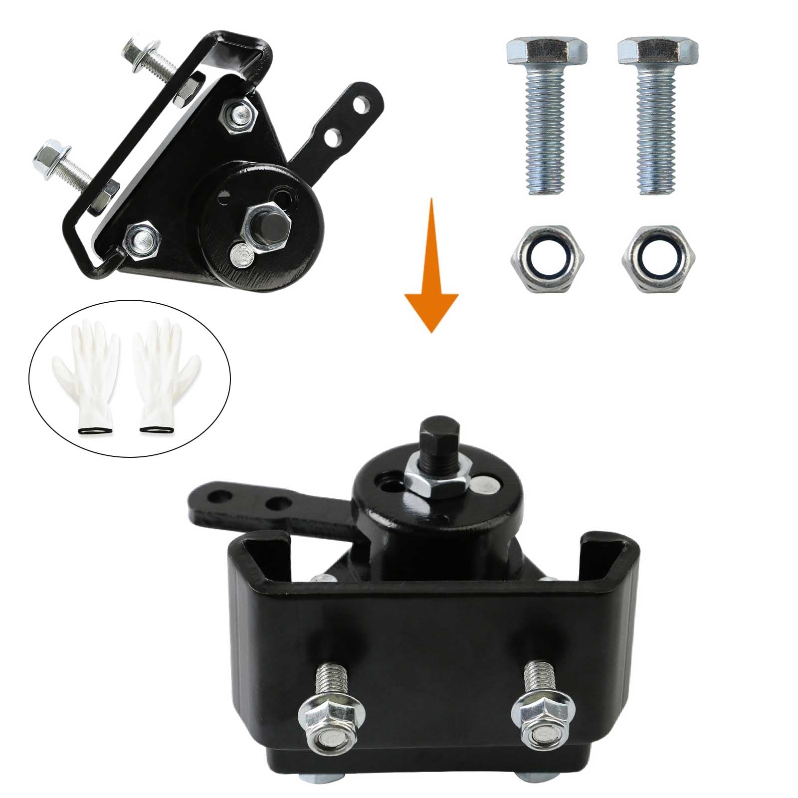 Pacewalker Go Kart Mechanical Brake Caliper And Bracket With Pads For Manco 9598 9597 Yerf-Dog, Carter, Asw, Bristers, Airheart Mb-1 Predator 212Cc 196Cc 6.5Hp Gx160 Go Kart Brake System Black