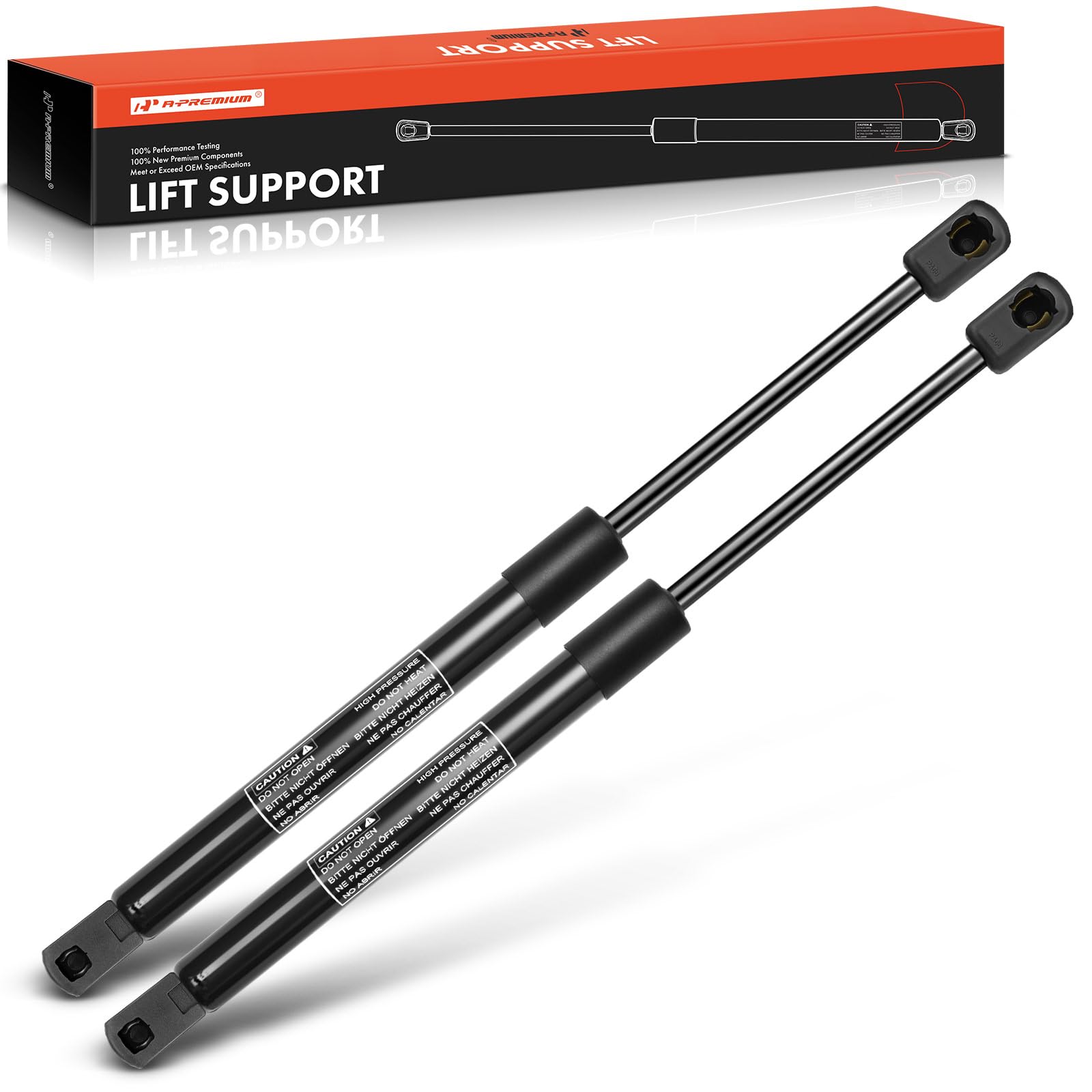 A-Premium Front Hood Lift Supports Shock Struts Compatible With Ford Explorer 2002-2010, Explorer Sport Trac 2007-2010 2-Pc Set