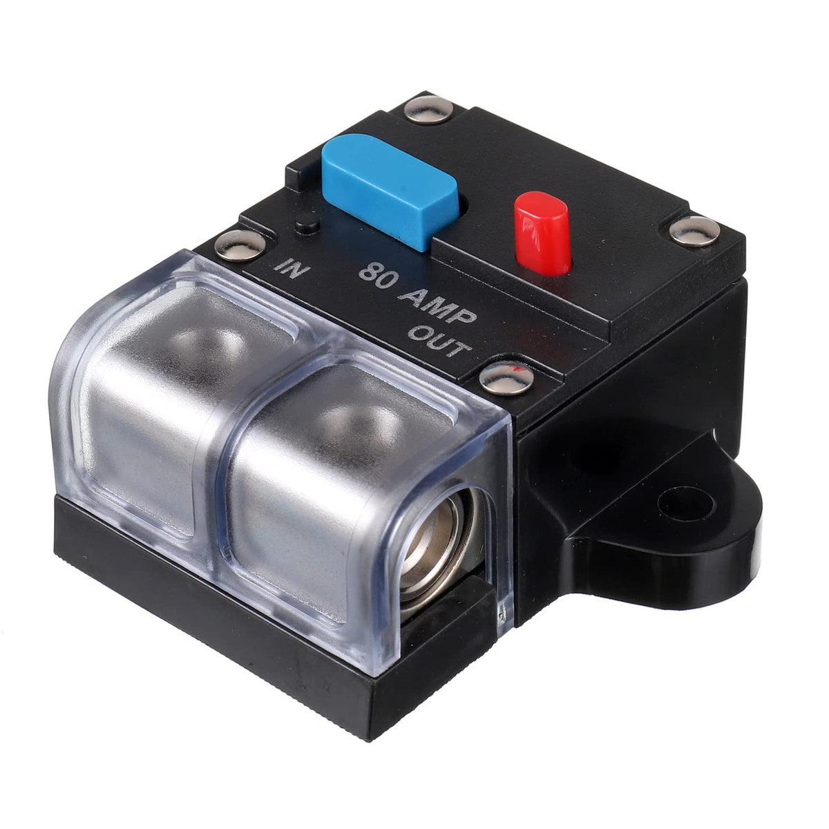 EPLZON 80A Resettable Circuit Breaker - 80 Amp Self Recovery with Manual Reset Button for Car Audio & Amps Protection
