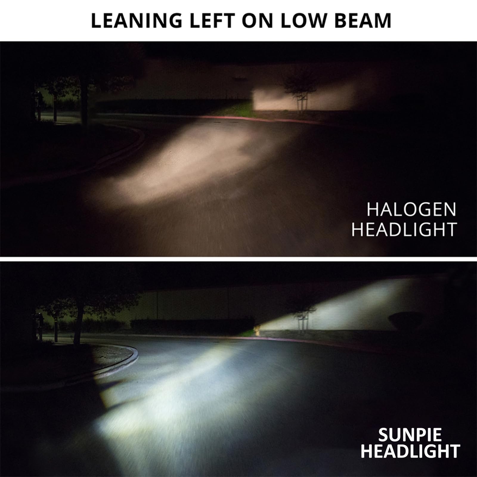 SUNPIE Motorcycle Headlight Compatible with Victory Cross Country/Hammer 8 Ball/High-Ball/Magnum 2008-2017, 60W High Low Beam Bright White Black Bezel Headlights Assembly