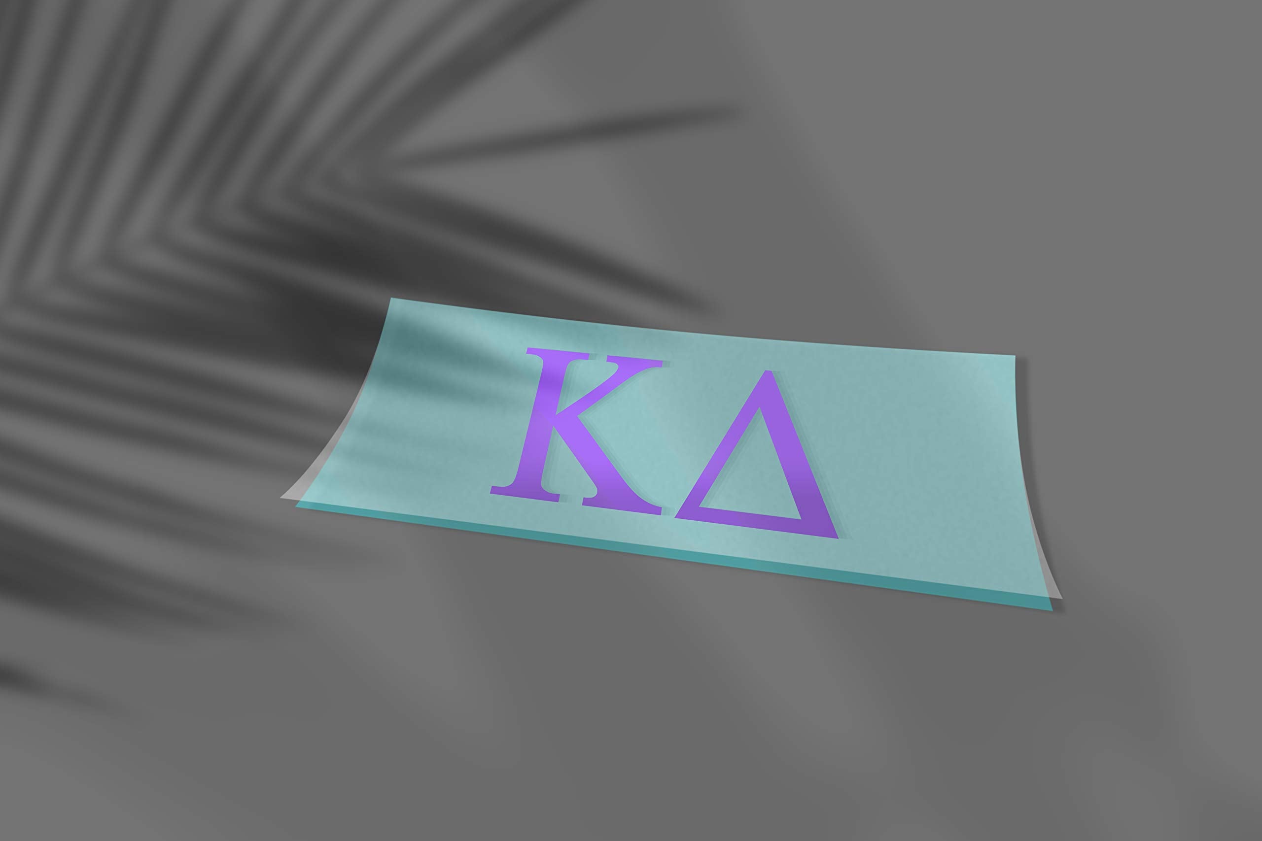 Pro-Graphx Kappa Delta Greek Sorority Sticker Decal, 2.5 Inches Tall, Lilac