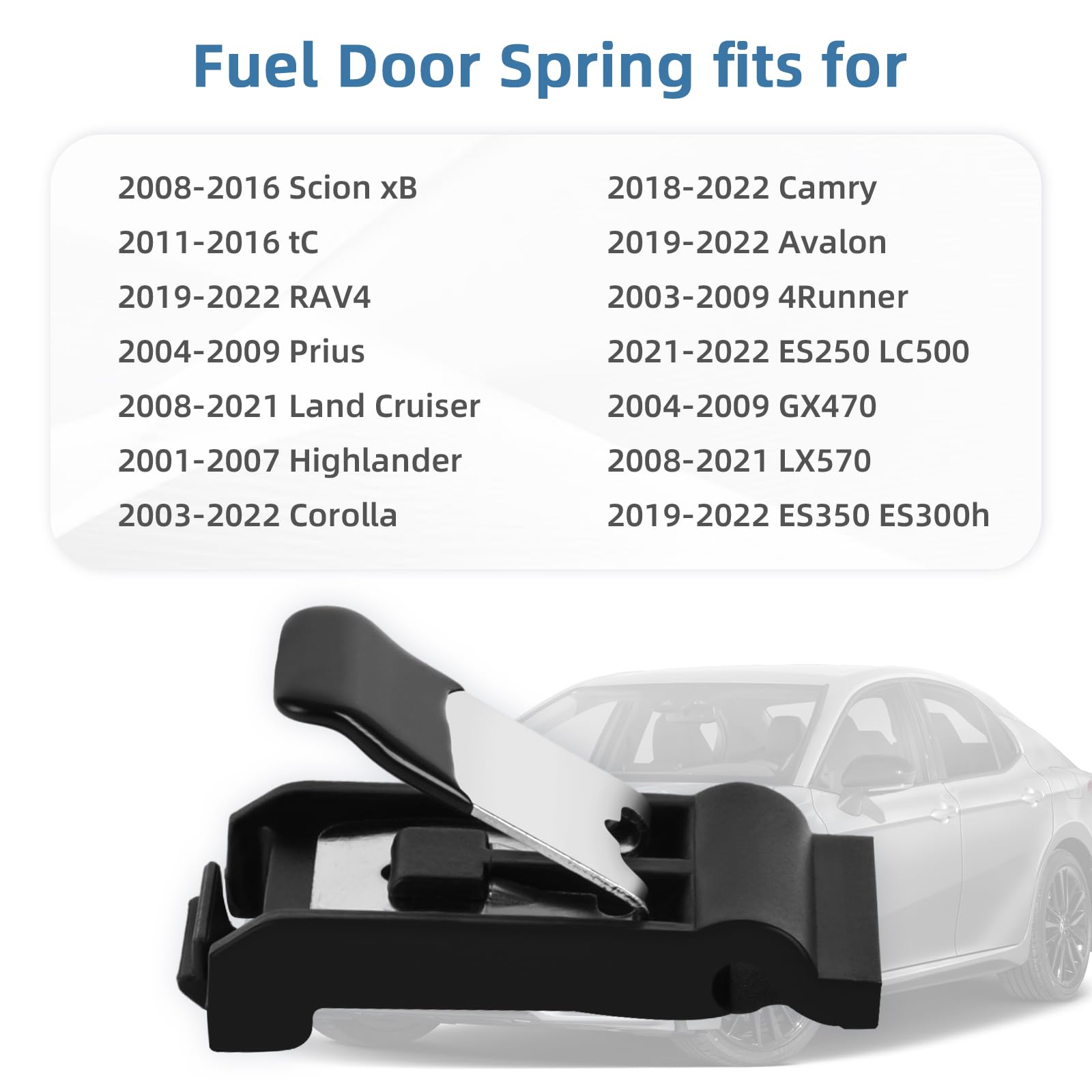 OKPARZ Fuel Door Gas Cap Spring Hinge Clip for Toyota 4Runner, Prius, Avalon, RAV4, Camry, Corolla, tC, xB, Highlander, Lexus -