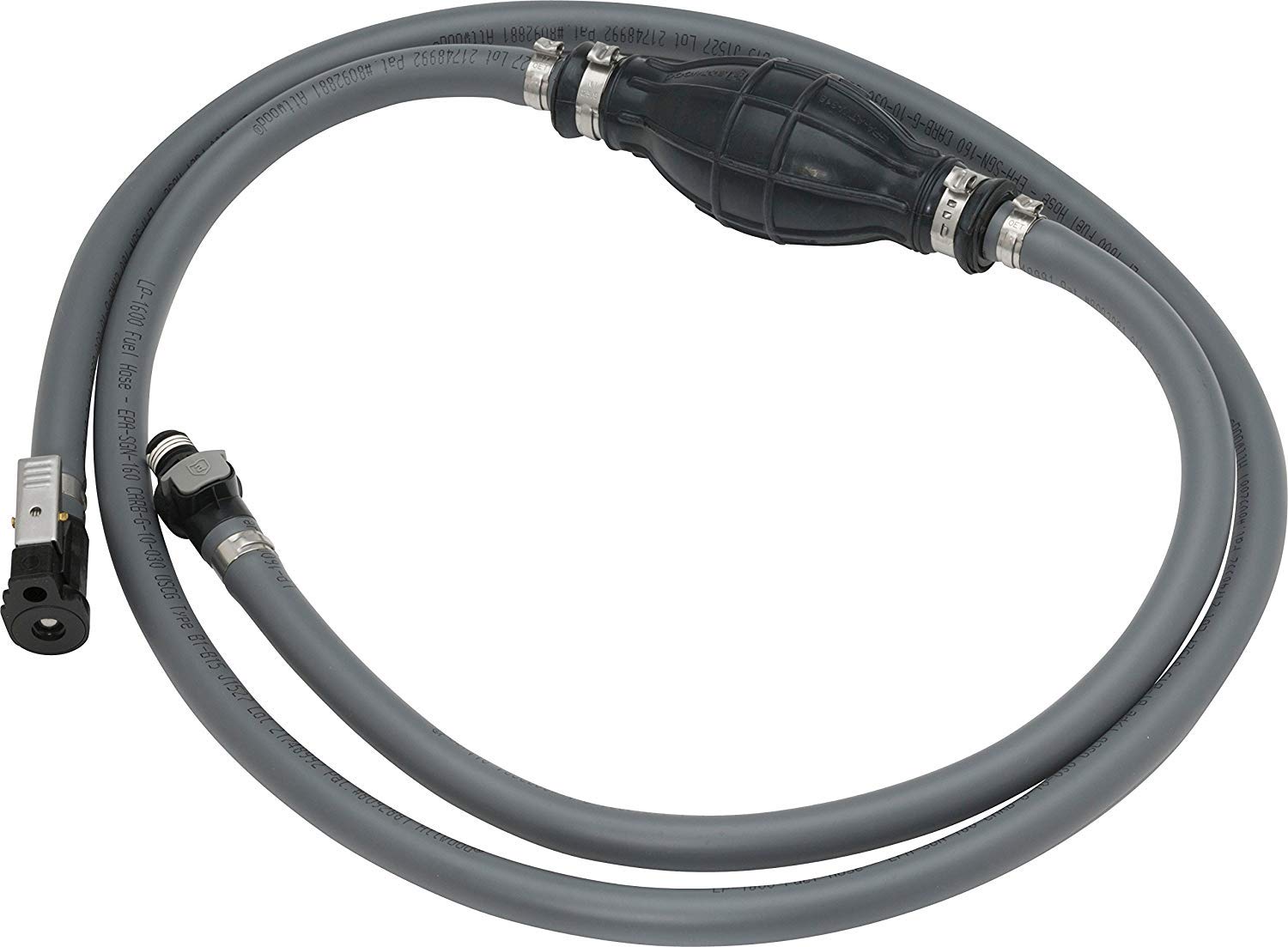 Attwood 93806Yus7 Marine Boat Fuel Line Kit With Universal Sprayless Fuel Connector, 6-Foot X 3/8-Inch - Yamaha