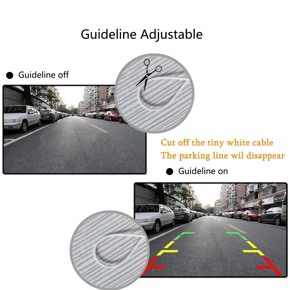 Eway Backup Reverse Camera For Select Honda Civic Cr-V Odyssey Hr-V Accord Crosstour Element Fit Car Rear View License Plate Par