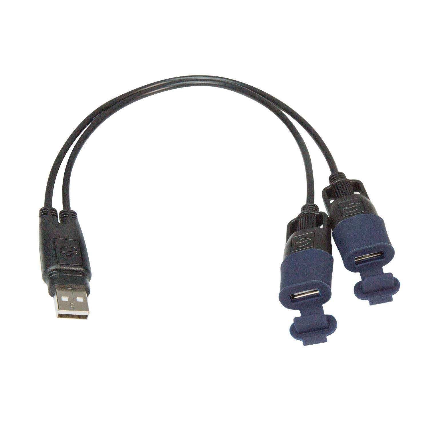Tecmate Optimate Usb Cable O-110, Usb Y-Splitter, With Weatherproof Connection System