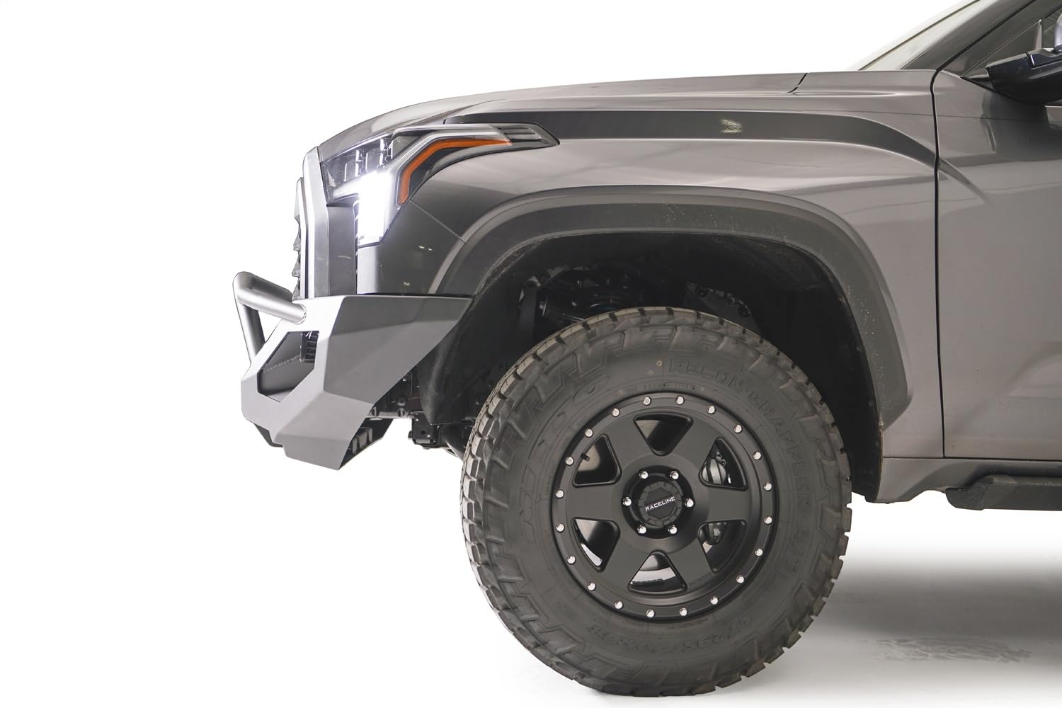 Fab Fours Tt22-X5452-1 Matrix Front Bumper Fits 22-23 Toyota Tundra - 2 Stage Black Powder Coated - W/Pre-Runner Guard