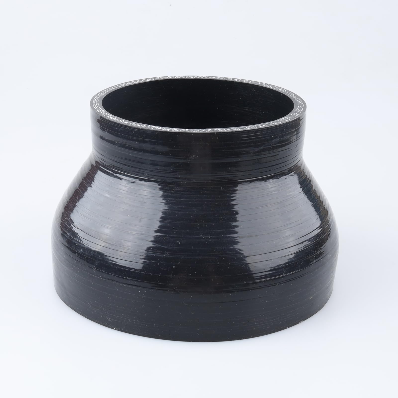 Ac Performance Id 6'' To 4'' (152Mm To 102Mm) Silicone Hose Straight Reducer 4-Ply Reinforced Black, 4'' Length