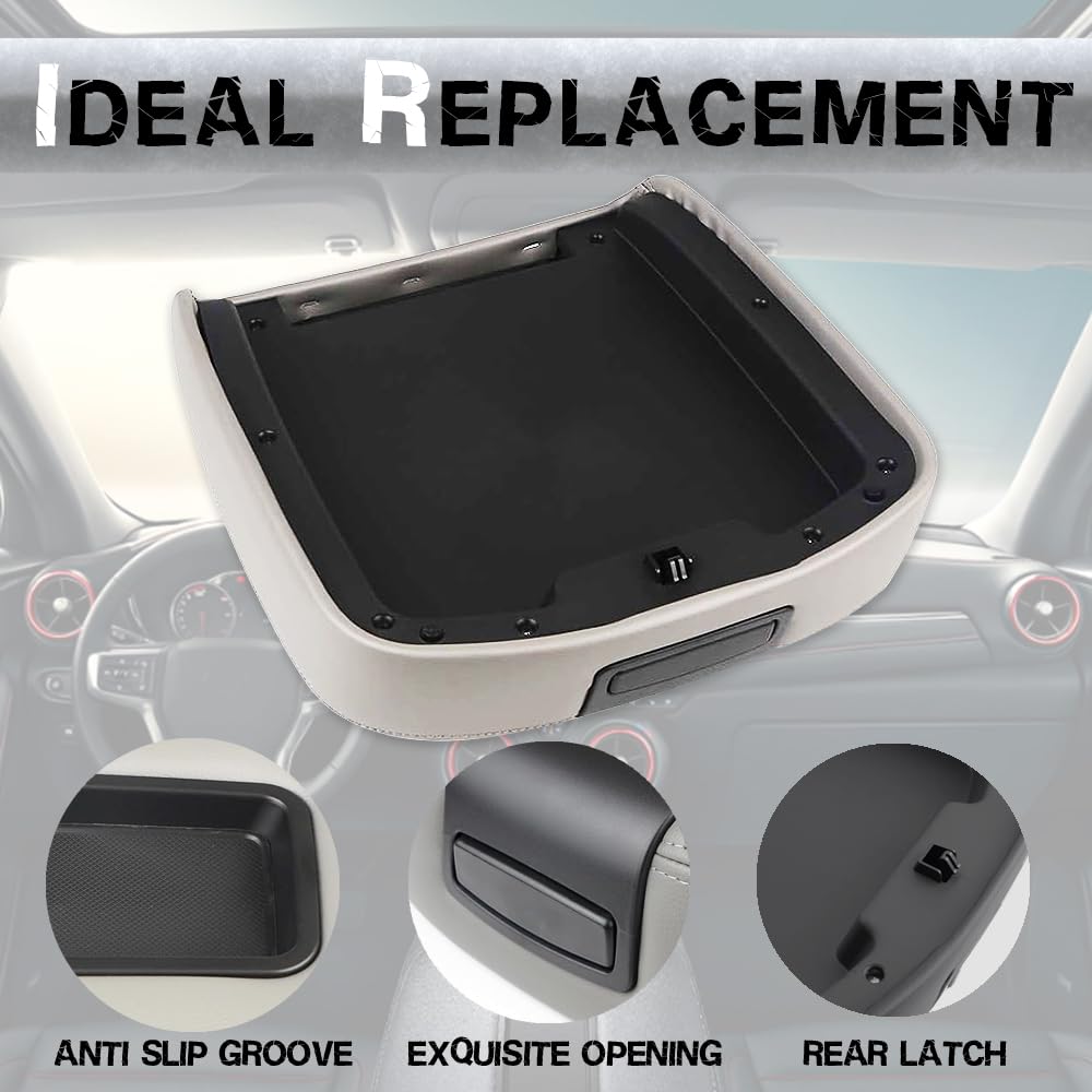 Center Console Armrest Lid Cover Compatible With 2007-2013 Silverado Tahoe Suburba Avalanche Sierra Yukon Xl Arm Rest Center Con