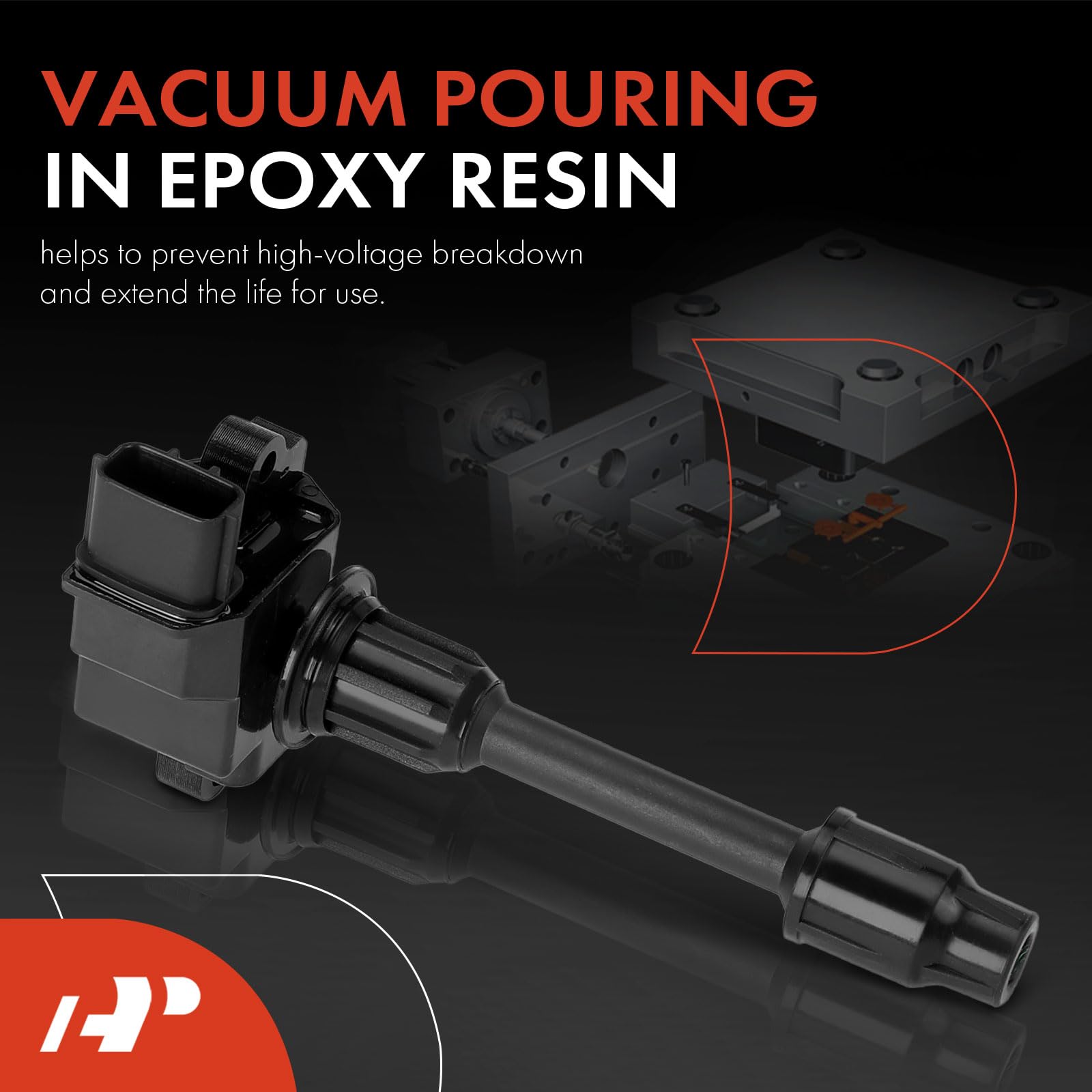 A-Premium Set Of 6 Ignition Coil Pack Compatible With Nissan Maxima 1995-1999 Infiniti I30 1996-1999 V6 3.0L