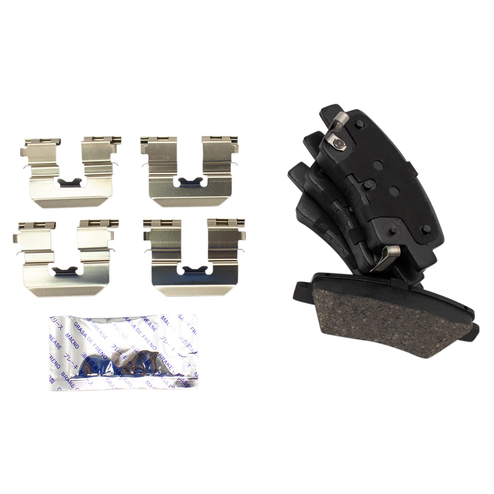 Trq Rear Brake Pad & Rotor Kit Brake Pads Brake Rotor Ceramic Compatible With 2017-2020 Hyundai Elantra 2017-2021 Ioniq 2017-201