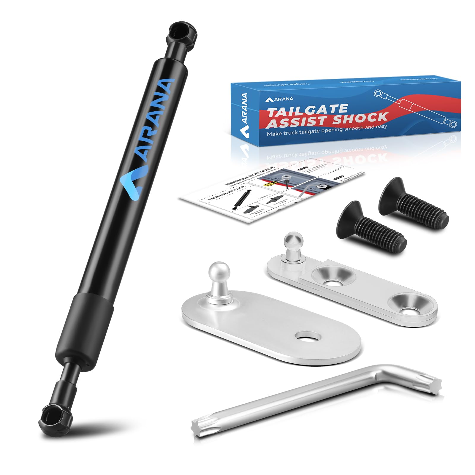 Arana Tailgate Assist Shock For Ford Ranger, 2019-2024 Ford Ranger Tailgate Soft Open Accessories, 43206 Truck Tail Gate Damper(