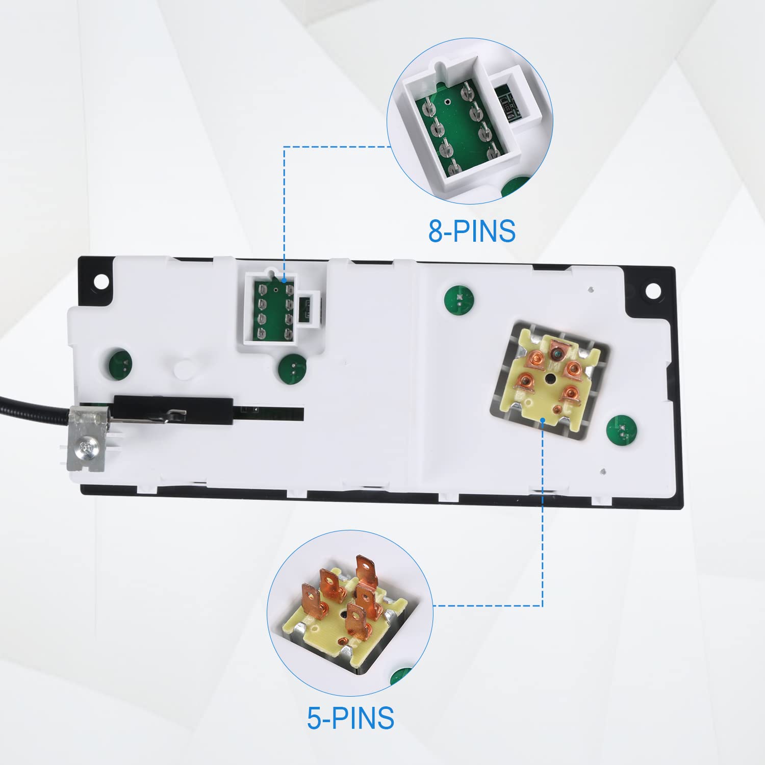 BUSIDN 599-5511 A/C Climate Control Module Panel - Replacement for Kenworth W900 T800 T600A C500 T300 2002-2006