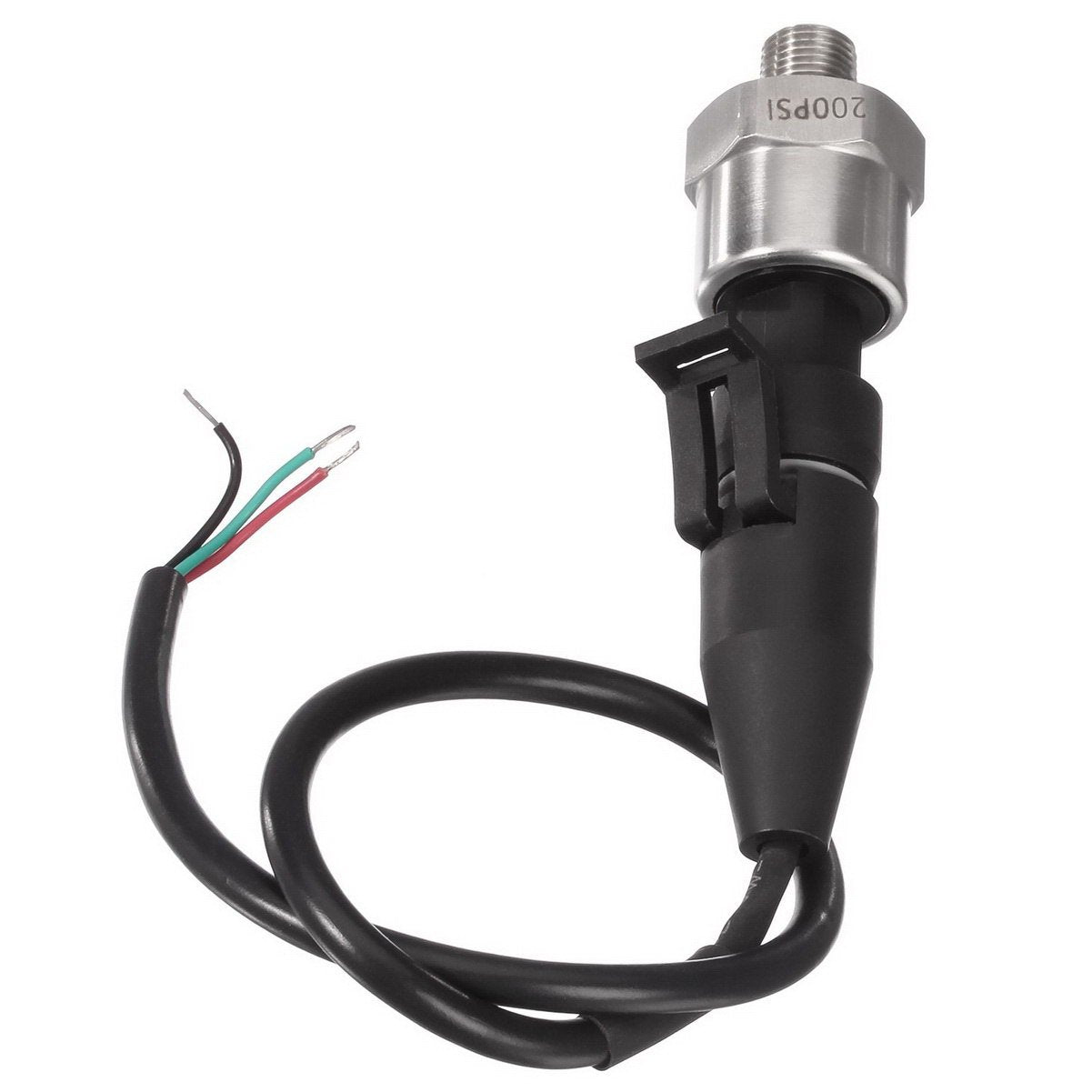 AUTEX 200 Psi Pressure Transducer Sender Sensor 1/8   -27 NPT Thread Stainless Steel Fuel Pressure Sensors Compatible with Oil F