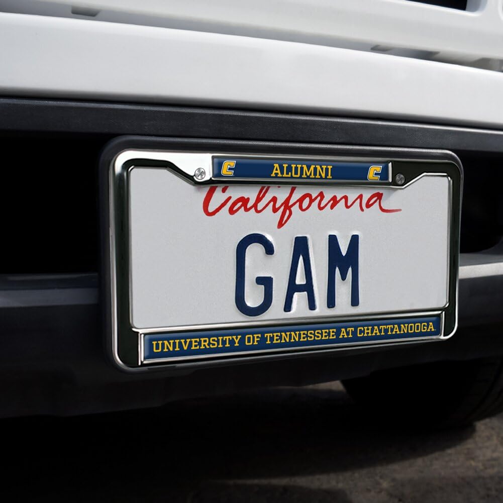 U of Tennessee - Chattanooga Alumni Full Size Standard License Plate Metal Frame