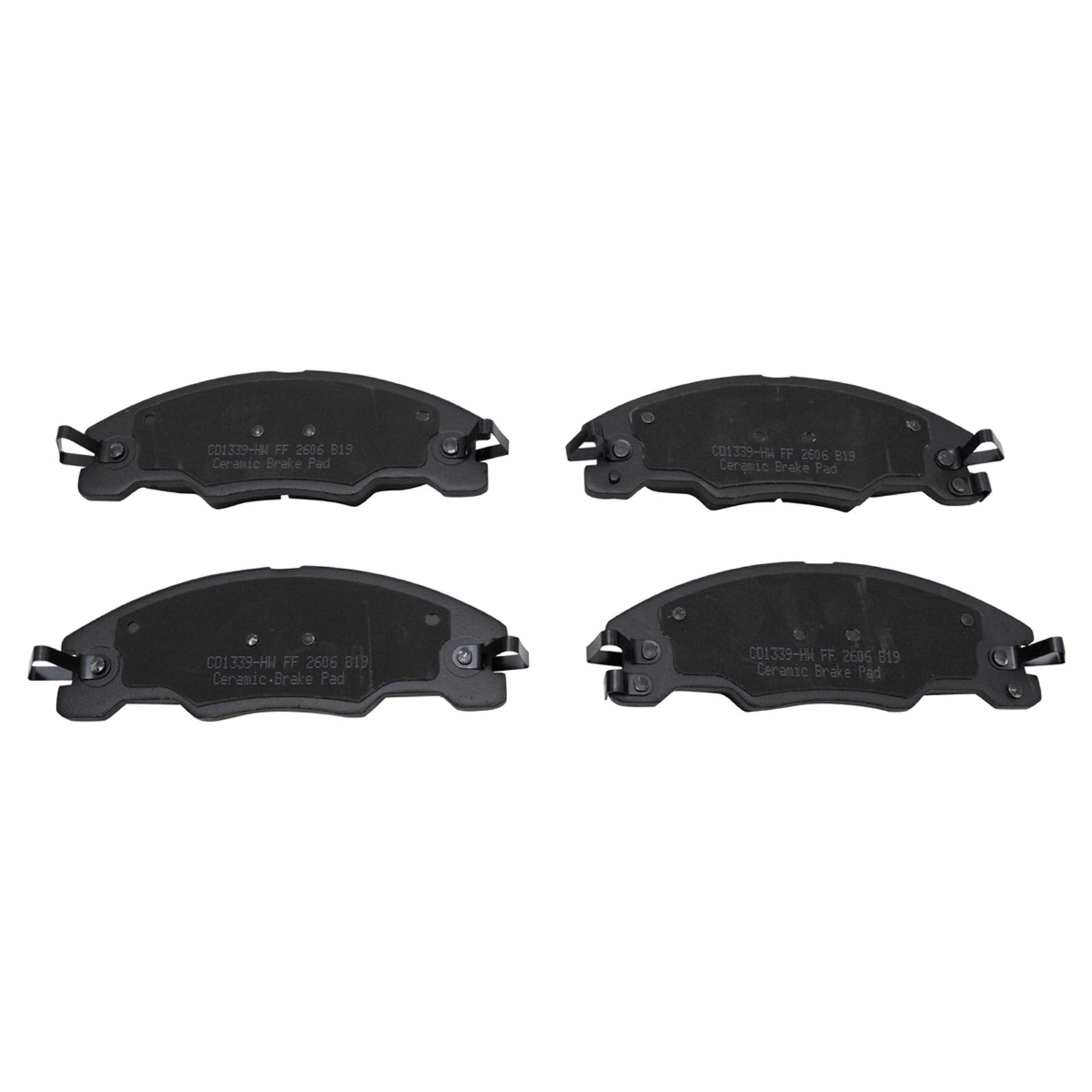 TRQ Front Brake Pads Ceramic Compatible with 2008-2011 Ford Focus
