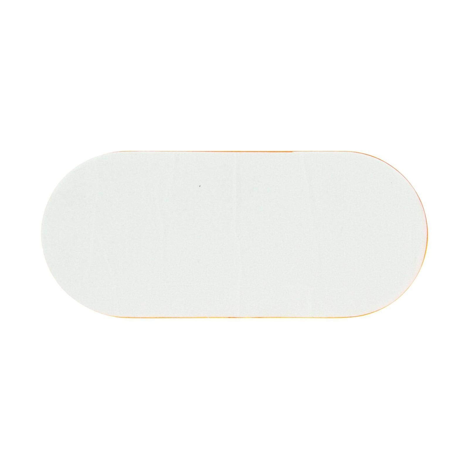 Truck-Lite 98001Y Yellow Reflector (Oval, Yellow, Reflector, 2 Screw Or Adhesive Mount)