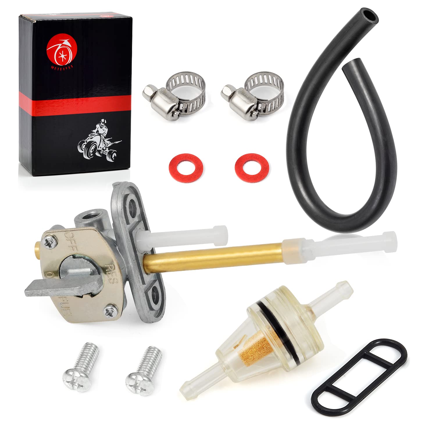 Fuel Valve Petcock Kit For Yamaha Big Bear 350 1987-1999 Kodiak 400 4Wd 1993-1999 Yz125X 2020-2022 Yz250X 2016-2022