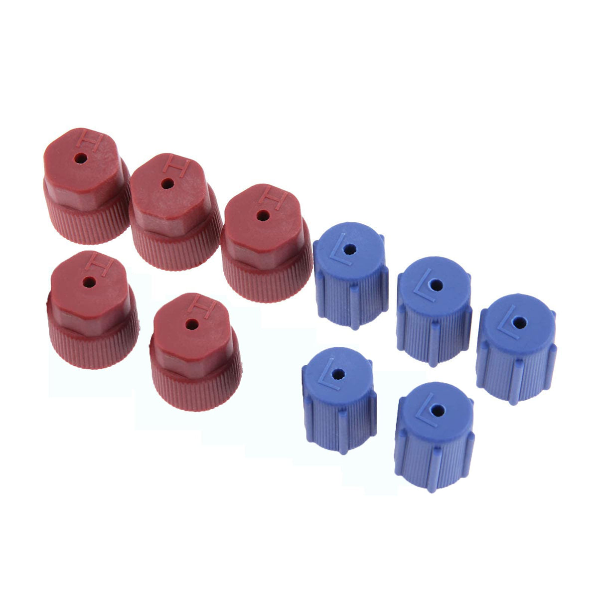 KOMANDE 10Pcs/Set R134a Cap A/C Cap 13mm & 16mm Air Conditioning Service AC System Charging Port Caps Low Side and High Side (5 
